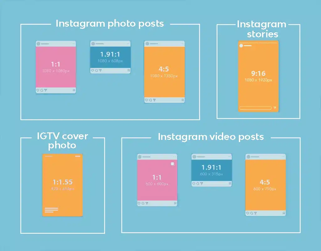 Afmetingen instagram post - Afmetingen Instagram post en social media - Blog -  - Phil & Flo Creative Studio